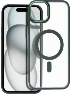 Θήκη κινητού Forcell Matte Mag Cover Compatible with MagSafe for iPhone 15 Plus Green