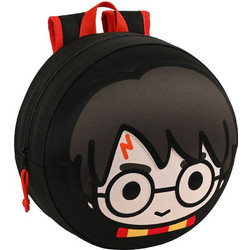 Safta 3D Harry Potter Σχολική Τσάντα Πλάτης Δημοτικού Μαύρη Κόκκινη 642274358