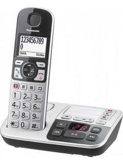 Panasonic KX-TGE520 Ασύρματο Τηλέφωνο με Ανοιχτή Ακρόαση Ασημί