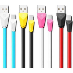 Charging Cable Remax 1m Alien Micro USB Διάφορα Χρώματα