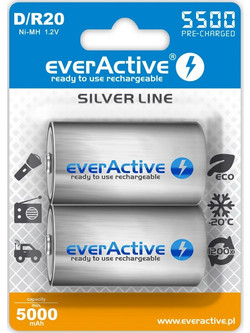 everActive Professional Line D 10000mAh 2τμχ