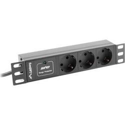 LANBERG POWER STRIP RACK 10" (1U, 10A, 3X 230V PL)