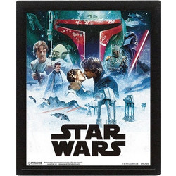 Κάδρο 3D Episode IV & V - Star Wars (25.5 x 20.5 cm)
