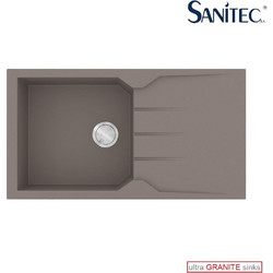 Sanitec Ultra Granite 814 Επικαθήμενος Νεροχύτης Γρανίτη Αντιστρεφόμενος Ματ Sienna 86x50cm