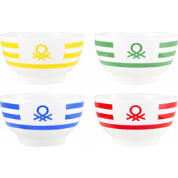 BENETTON Σετ 2 Τεμαχίων Μπολ 650ml Φ14εκ Διάφορα Χρώματα RAINBOW BE-0854-AA BGBE0854AA