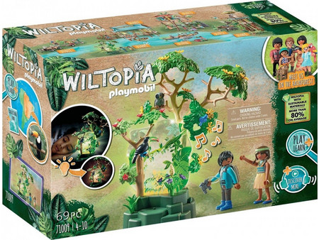 Playmobil Wiltopia Φωτιζόμενο Τροπικό Δέντρο & Εξερευνητές για 4-10 Ετών 71009