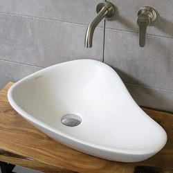 Kos White Matt 53x37 - Επιτραπέζιος νιπτήρας