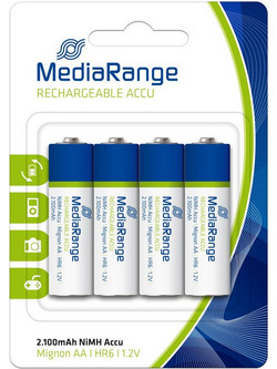 MediaRange Rechargeable Accu AA 2100mAh 4τμχ