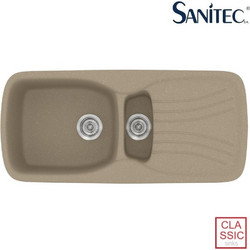 Sanitec Classic 309 Επικαθήμενος Νεροχύτης Γρανίτη Αντιστρεφόμενος Ματ Taupe 97x51cm