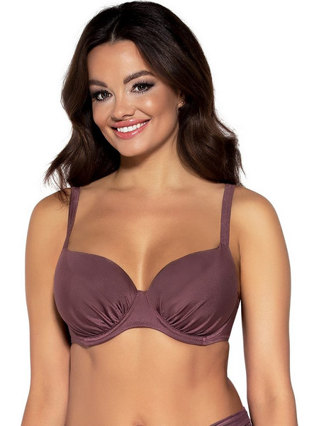 Ava Bikini Top με Ενίσχυση Σοκολατί SK168/1