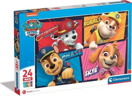 Παιδικό Puzzle Clementoni Supercolor Nickelodeon Paw Patrol Maxi 24 ...