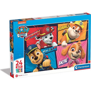 Παιδικό Puzzle Clementoni Supercolor Nickelodeon Paw Patrol Maxi 24 Κομμάτια