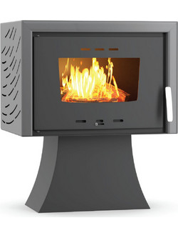 Thermiki ATS 100 Hydro Grey Ατσάλινη Ξυλόσομπα Καλοριφέρ 21kW