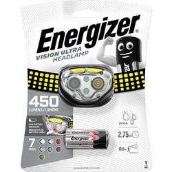 Energizer Vision Ultra Επαναφορτιζόμενος Φακός Κεφαλής Εργασίας Led Αδιάβροχος 450lm