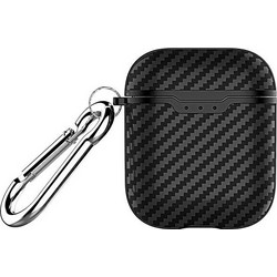 Beline Carbon Θήκη Σιλικόνης για Apple AirPods 1 / 2 Μαύρη