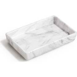 Δίσκος/βάση stoneware με σχέδιο μάρμαρο διαστάσεων 19x12x2cm