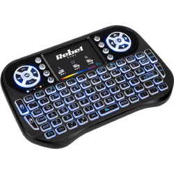 Rebel Mini Q5 Black Ασύρματο Πληκτρολόγιο με TouchPad