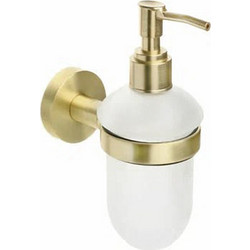 DISPENSER ΜΠΑΝΙΟΥ ΑΠΟ ΑΝΟΞΕΙΔΩΤΟ ΑΤΣΑΛΙ INOX 304 BRUSHED GOLD-ΧΡΥΣΟ ΣΑΤΙΝΕ RIALTO