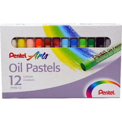 Pentel Λαδοπαστέλ PHN12 12 χρωμάτων