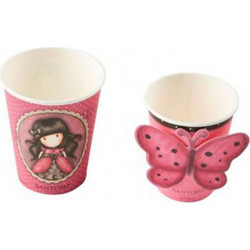 SANTORO LONDON Ποτήρια Χάρτινα Santoro Gorjuss Ladybird 8τμχ. BR52386