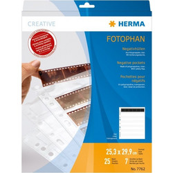 Herma Negative packets PP clear 25 Sheets/6-Strips 7762 (7762)