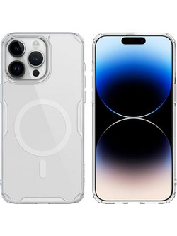 Nillkin Nature Pro MagSafe Back Cover Transparent / White (iPhone 15 Pro Max)