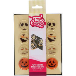 Διακοσμητικά σοκολάτας Halloween σετ 12 τμχ
