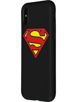 Superman Logo Θήκη Σιλικόνης για iPhone X/ Xs Μαύρο