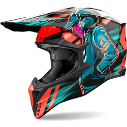 Airoh Wraaap Cyber Orange Κράνος Μηχανής Motocross 1350gr