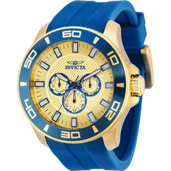 Invicta Pro Diver Ανδρικό Ρολόι με Μπλε Καουτσούκ Λουράκι 36609