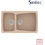 Sanitec Classic 320 Επικαθήμενος Νεροχύτης Γρανίτη Αντιστρεφόμενος Ματ Granite Sand 79x50cm