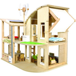 PlanToys Οικολογικό Κουκλόσπιτο με Επίπλωση 7156