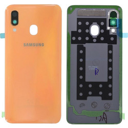 Καπάκι Μπαταρίας Samsung SM-A405F Galaxy A40 Πορτοκαλί-Κοραλί Original GH82-19406D