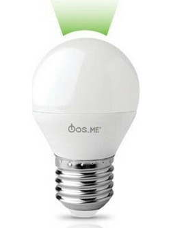 FOS_ME ΛΑΜΠΑ LED 3W G45 E27 270 LUMENS ΠΡΑΣΙΝΟ ΧΡΩΜΑ 03-02401