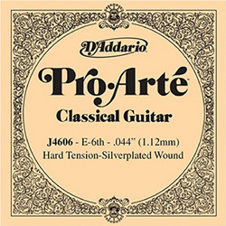 D'Addario J4606 Χορδή Κλασικής Κιθάρας E Silver Plated Copper 44" Hard Tension