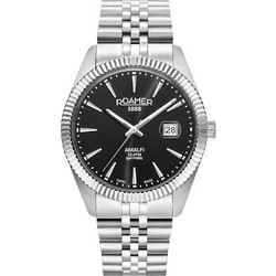 Roamer Ανδρικό Ρολόι με Ασημί Μεταλλικό Μπρασελέ R852833415520