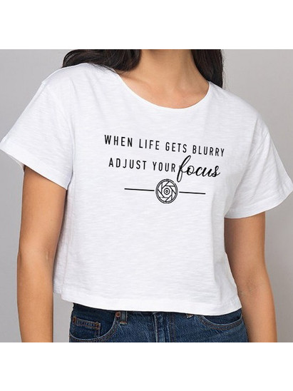 Εκτύπωση Σε Γυναικείο Crop T-Shirt