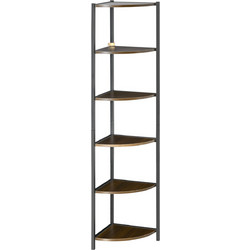 HOMCOM Γωνιακή Βιβλιοθήκη 34x34x166cm 838-257V00DR