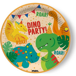 Πιάτα φαγητού Dino Party (8 τεμ)