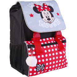 Cerda Minnie Mouse Σχολική Τσάντα Πλάτης Δημοτικού Κόκκινη 2100004025
