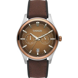 Breeze Standout Ανδρικό Ρολόι με Καφέ Υφασμάτινο Λουράκι 112452.8