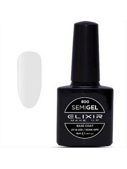 Elixir Semigel 800 Base Coat Ημιμόνιμο Βερνίκι Νυχιών 8ml