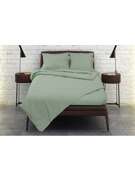 Σετ παπλωματοθήκη μονόχρωμη Σχ. Rainbow poly/cotton Olive 220x240cm