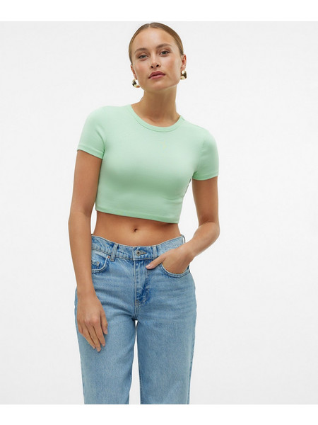 Γυναικεία μπλούζα crop SNMARYON SS O-NECK TOP JRS 10328920