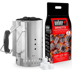 Weber 3-in-1 Rapid Fire Chimney Starter Set
