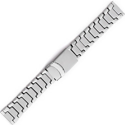 Μπρασελέ Ατσάλινο Μασίφ Ασημί B0234 20mm