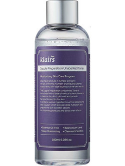 Klairs Supple Preparation Unscented Toner Ενυδατική Λοσιόν Τόνωσης Προσώπου 180ml
