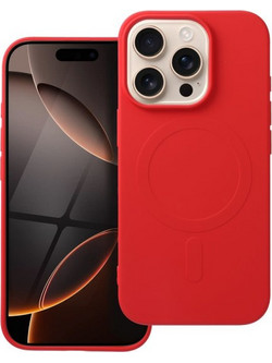 iS TPU SILICONE MAG IPHONE 16 PRO (BIG HOLE) red backcover