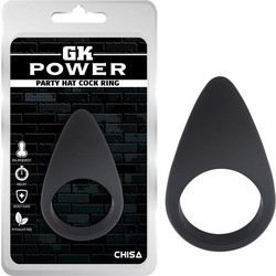 Chisa Novelties GK Power Party Hat Cock Ring Ελαστικό Δαχτυλίδι Πέους Σιλικόνης Μαύρο