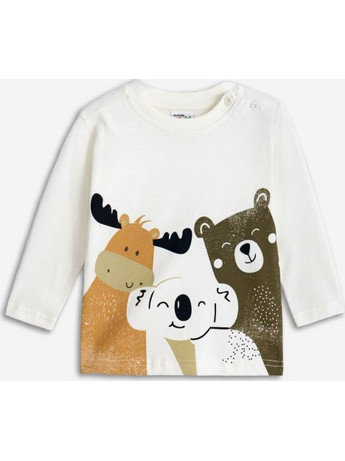 Βρεφική μπλούζα for Funky Kids αγόρι 6-24 μηνών 225-806101-1 Εκρού